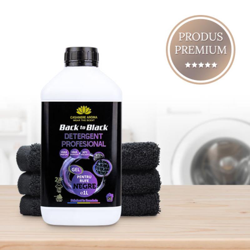 Detergent profesional rufe negre "Back to black", 1L