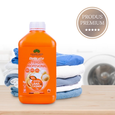 Detergent profesional pentru rufe delicate 1L (Lana, casmir,matase,in)