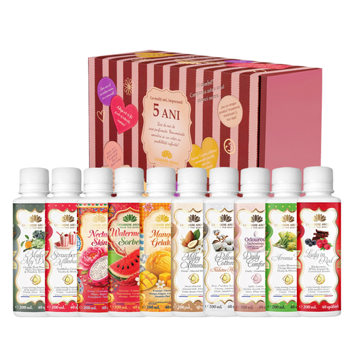 Pachet aniversar 5 ani împreună – parfumuri de rufe 5+5 CADOU