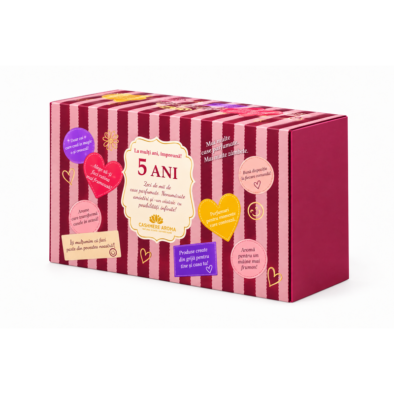 Pachet aniversar 5 ani împreună – parfumuri de rufe 5+5 CADOU