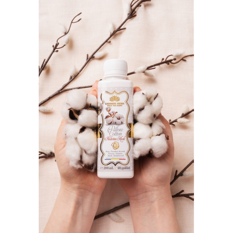 Parfum de rufe Pillow Cotton Addictive MUSK, Timeless Aroma Boost, 200 ml