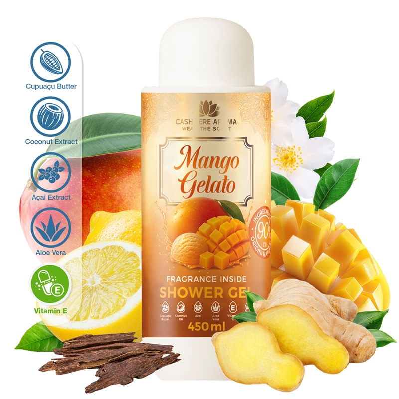 Gel de dus Mango Gelato, editie limitata 450 ml