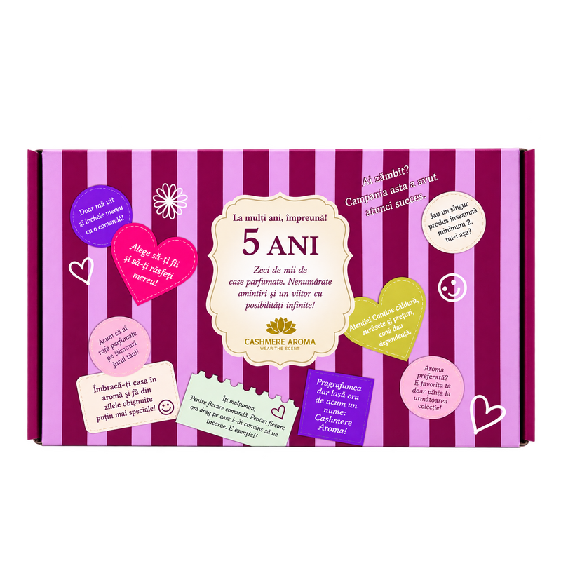 Pachet aniversar 5 ani împreună – parfumuri de rufe 5+5 CADOU