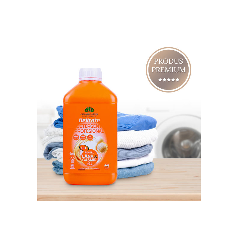 Detergent profesional pentru rufe delicate 1L (Lana, casmir,matase,in)