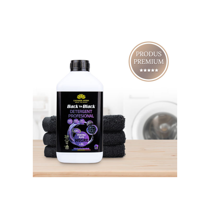 Detergent profesional rufe negre "Back to black", 1L