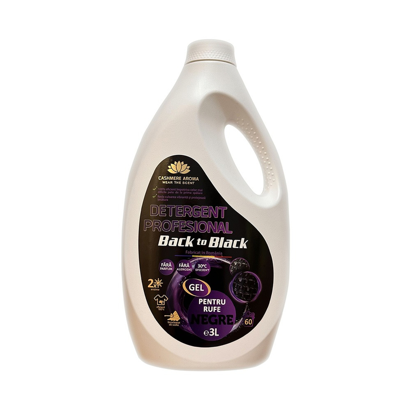Detergent profesional rufe negre Back to Black ( fara Parfum) 3L