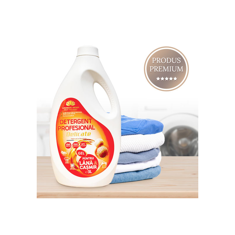 Detergent profesional pentru rufe delicate 3L (Lana, casmir,matase,in)