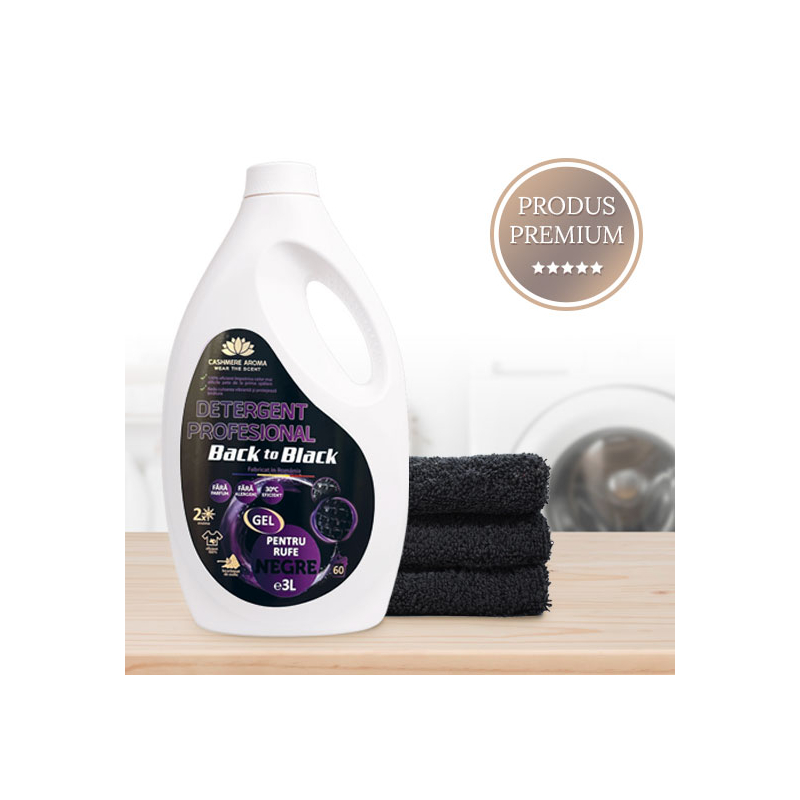 Detergent profesional rufe negre Back to Black ( fara Parfum) 3L