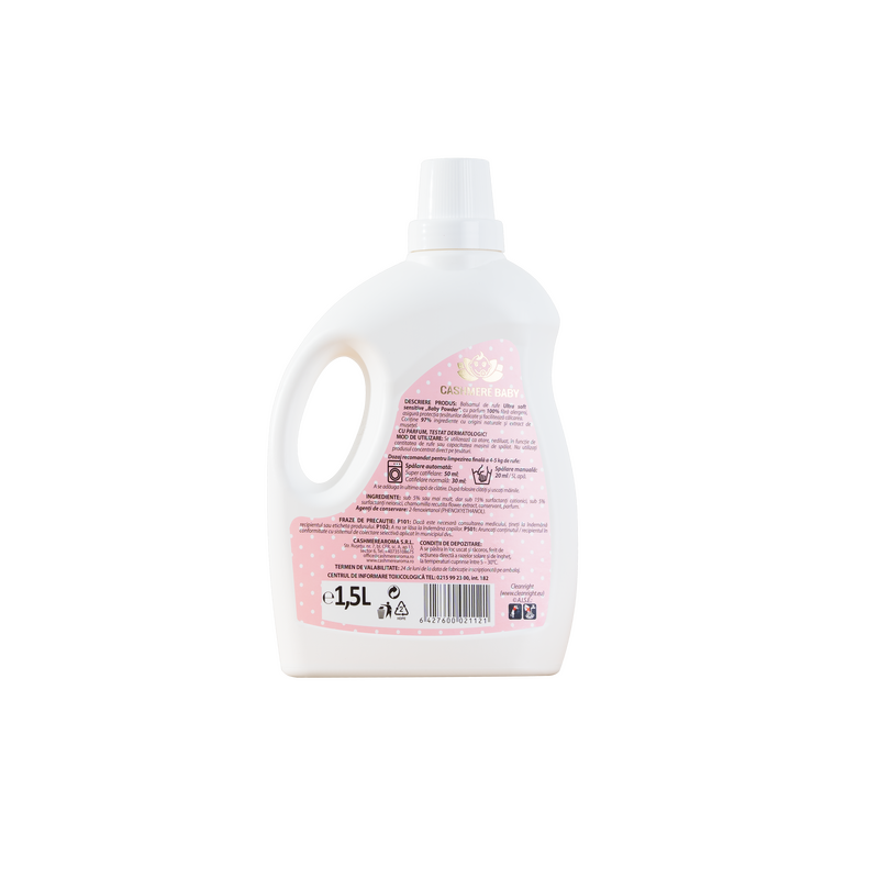 Balsam ultra soft sensitive, cu parfum BABY POWDER, 1,5L/ 30sp