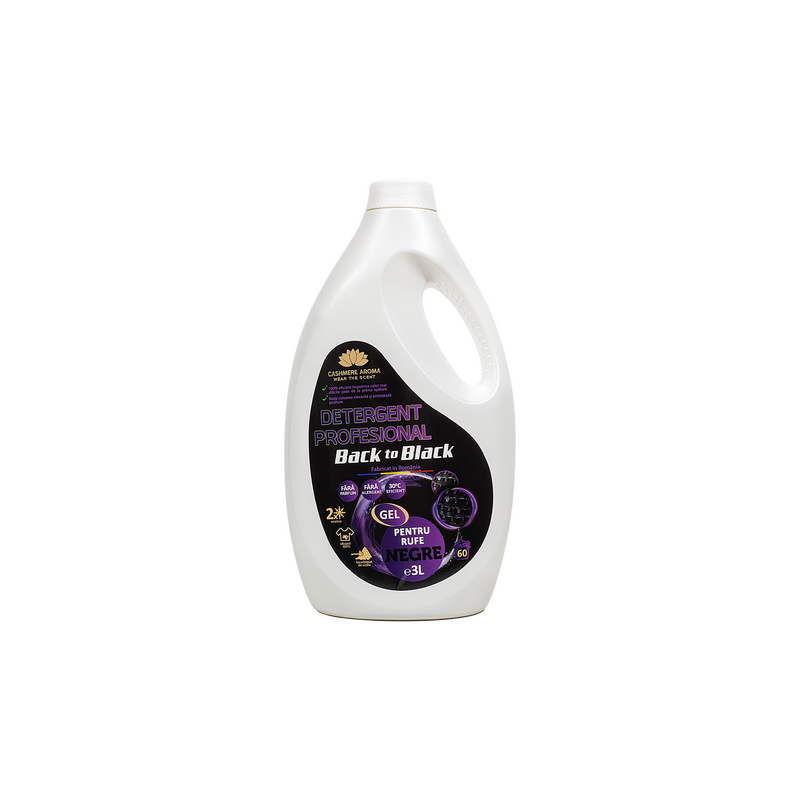 Detergent profesional rufe negre Back to Black ( fara Parfum) 3L