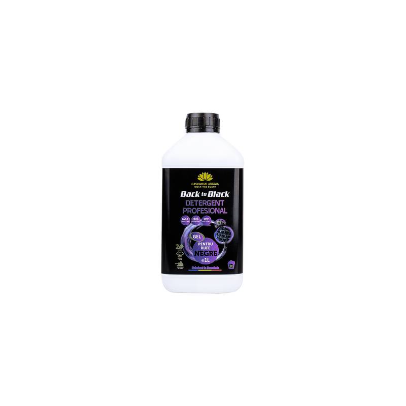 Detergent profesional rufe negre "Back to black", 1L